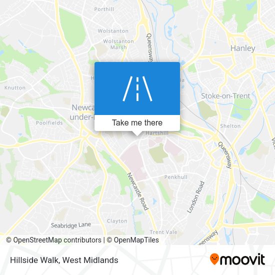 Hillside Walk map