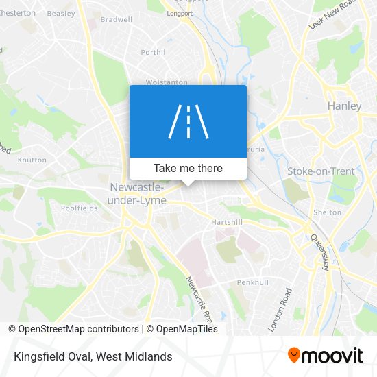 Kingsfield Oval map