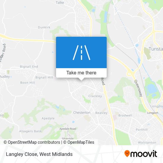 Langley Close map