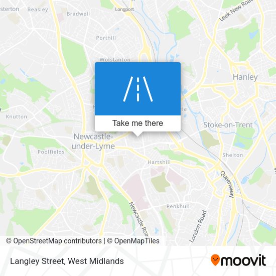 Langley Street map