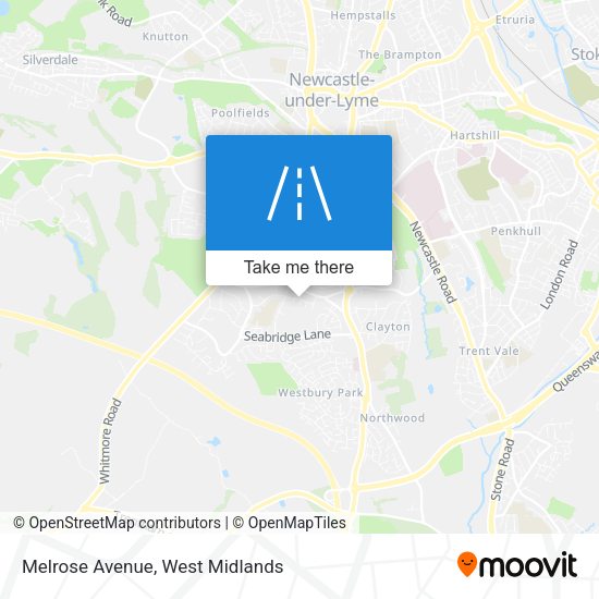 Melrose Avenue map