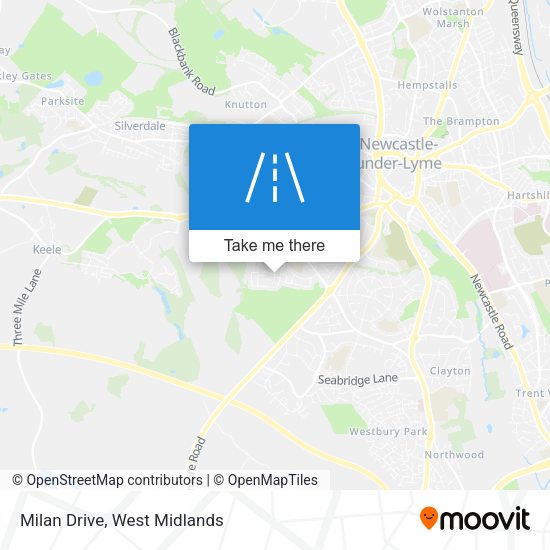 Milan Drive map