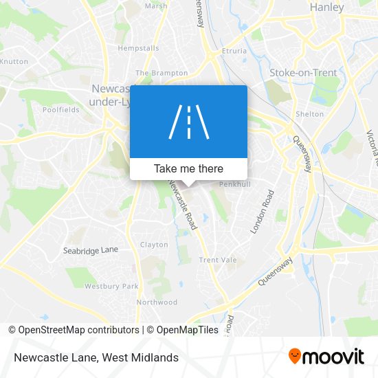 Newcastle Lane map