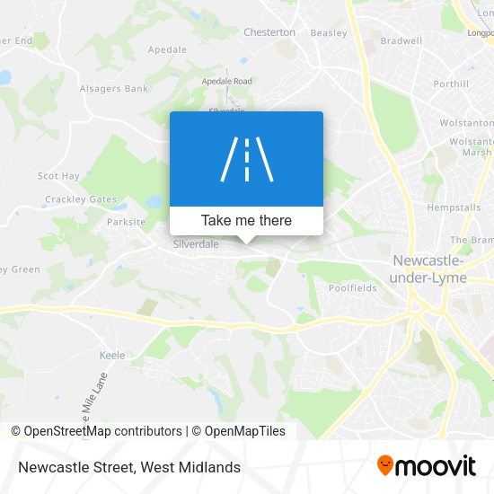 Newcastle Street map