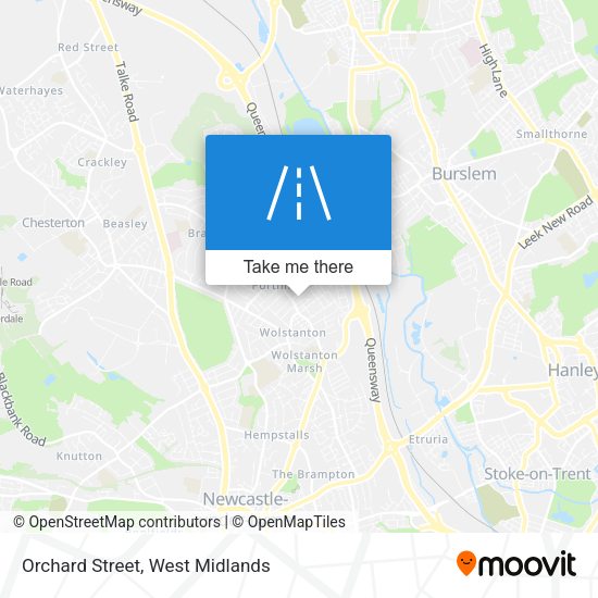 Orchard Street map