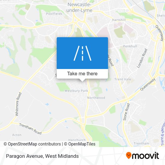 Paragon Avenue map