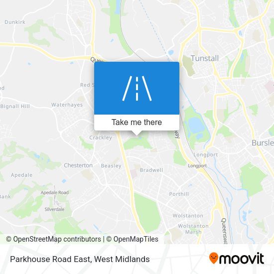 Parkhouse Road East map