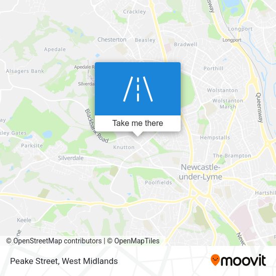 Peake Street map