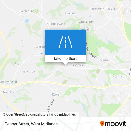 Pepper Street map