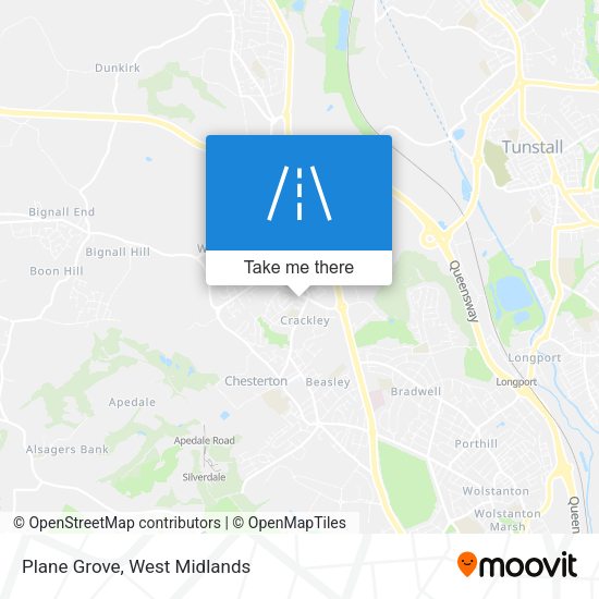 Plane Grove map