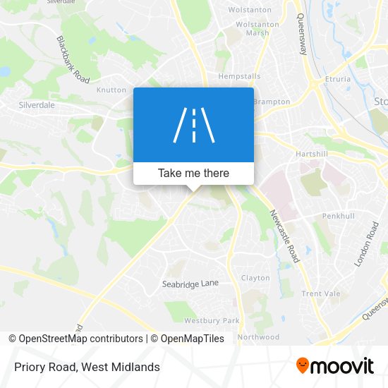 Priory Road map