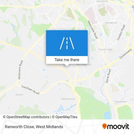 Ranworth Close map