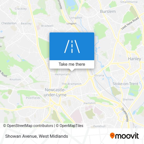 Showan Avenue map