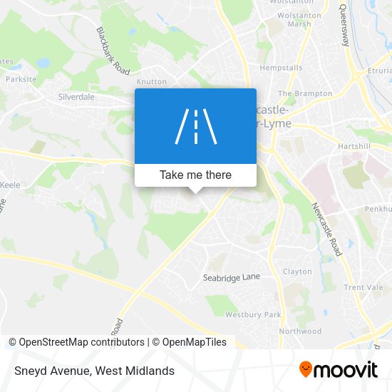Sneyd Avenue map