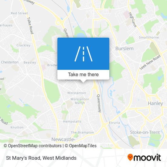 St Mary's Road map