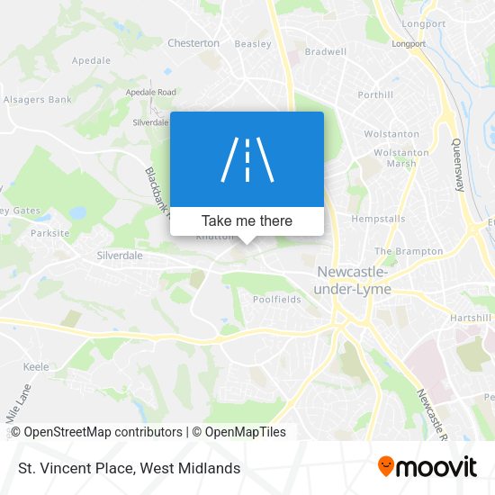 St. Vincent Place map