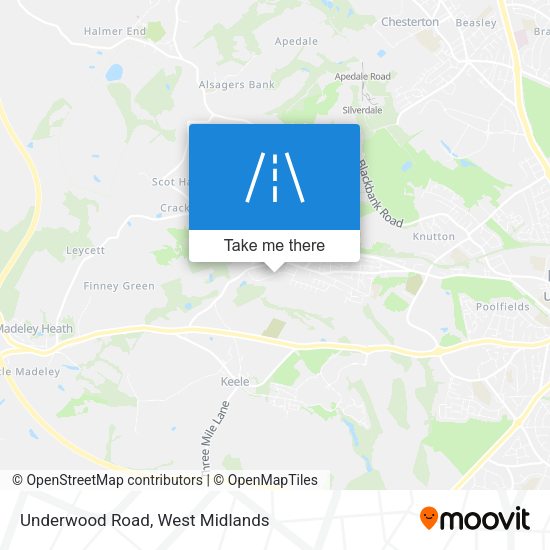 Underwood Road map
