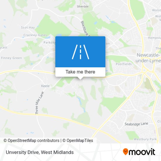Unversity Drive map