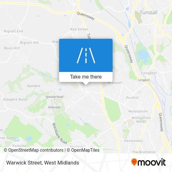 Warwick Street map