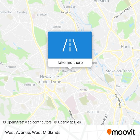 West Avenue map