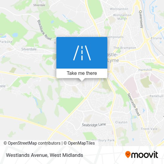 Westlands Avenue map