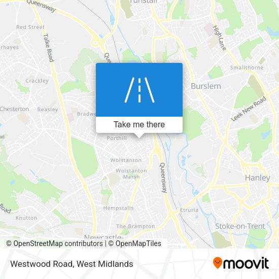 Westwood Road map