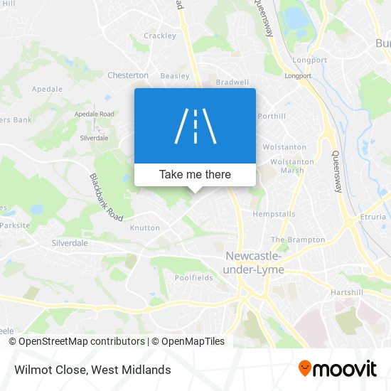 Wilmot Close map