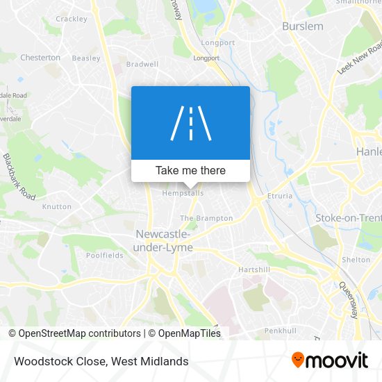 Woodstock Close map