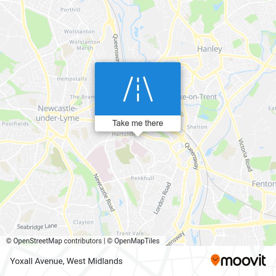 Yoxall Avenue map