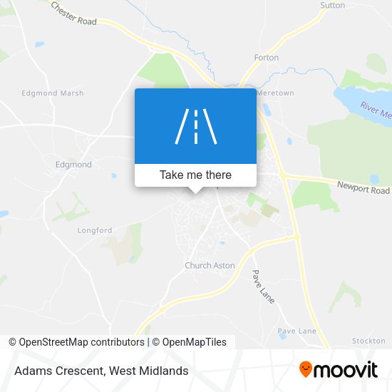 Adams Crescent map