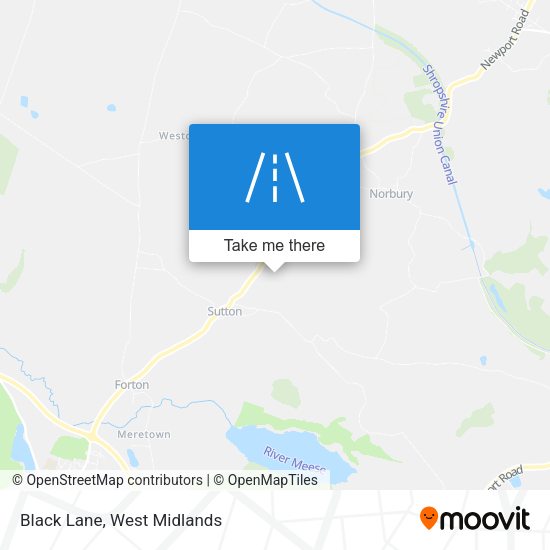 Black Lane map