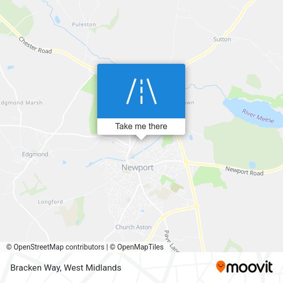 Bracken Way map