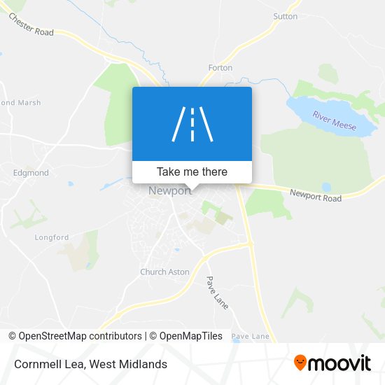 Cornmell Lea map