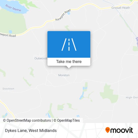Dykes Lane map