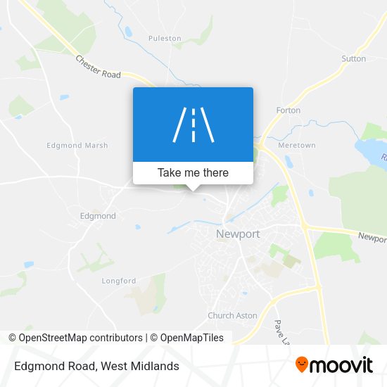 Edgmond Road map