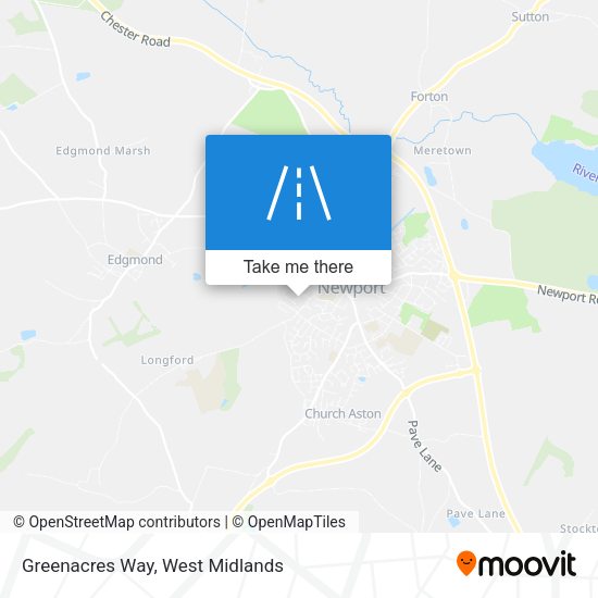 Greenacres Way map