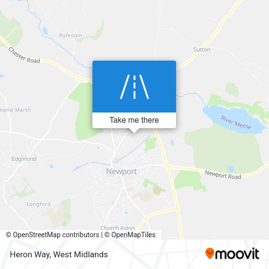 Heron Way map