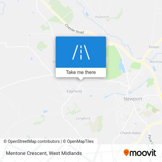 Mentone Crescent map