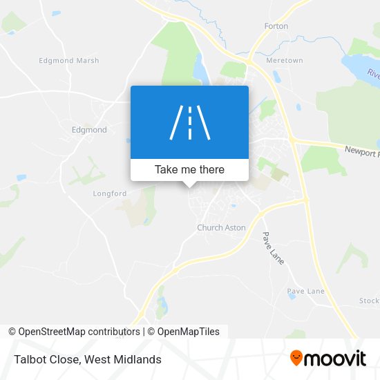 Talbot Close map