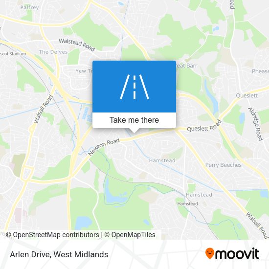 Arlen Drive map