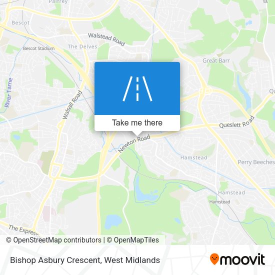 Bishop Asbury Crescent map
