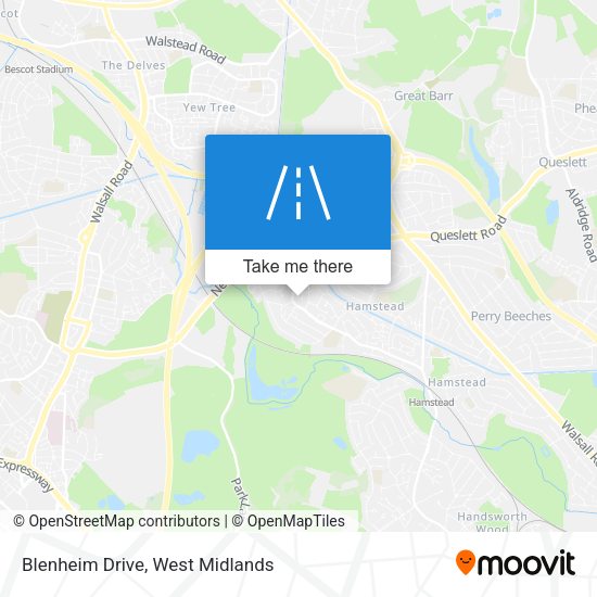 Blenheim Drive map
