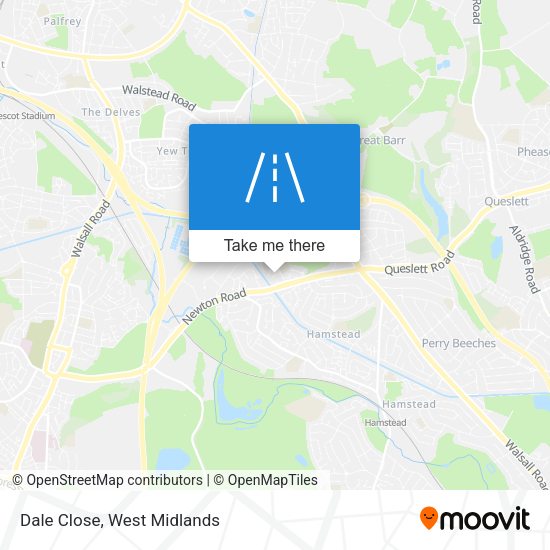 Dale Close map