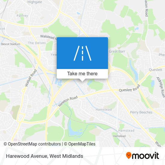 Harewood Avenue map