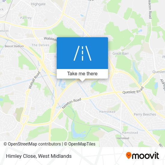 Himley Close map