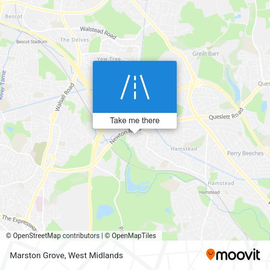 Marston Grove map