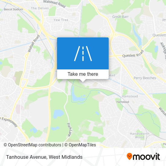 Tanhouse Avenue map