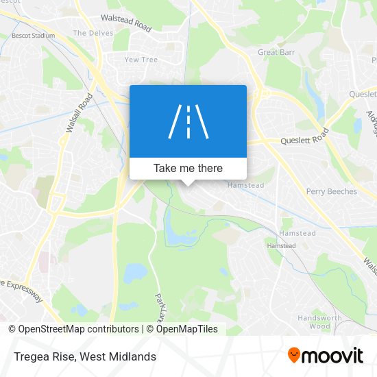 Tregea Rise map