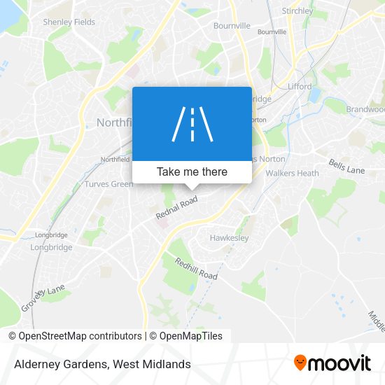 Alderney Gardens map