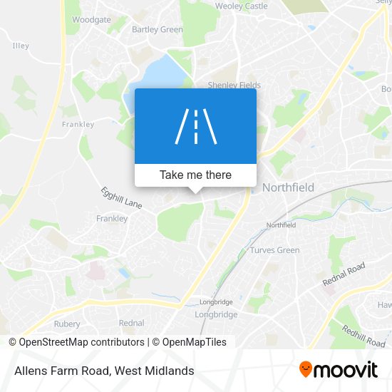 Allens Farm Road map